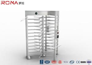 China Durable Full Height Turnstile Single Channel Stainless Steel Mirror Finished wholesale
