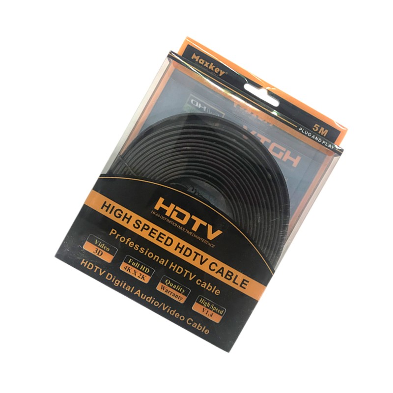 High Speed 5m Flat HDTV 2.0 Cable male to male support 4k*2k