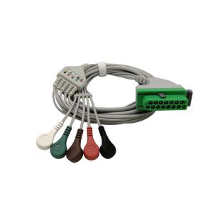 China 15Pin 3lead/5lead Compatible Direct Connect ECG Cable AHA 3.6m Fukuda Denshi wholesale
