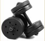 Environmental rubber coated dumbbell cement dumbbell set for weight lifting