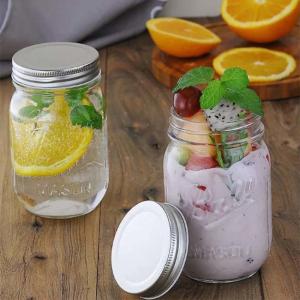 China 500ml Wide Mouth Glass Kitchen Canisters Sturdy Handle For Easy Carrying wholesale