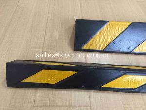 China Garage Wall Reflective Molded Rubber Products , Soft Rubber Corner Protectors wholesale