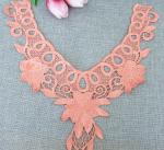 100%Polyester Water Soluble Embroidery Pajams Collar Lace Necklace Decoration