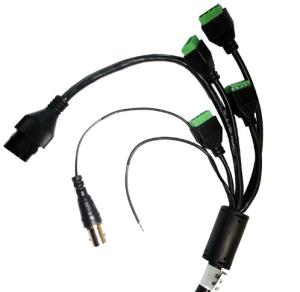 China Rj45 Camera Cable Assemblies Waterproof 100mm Security Coaxial wholesale