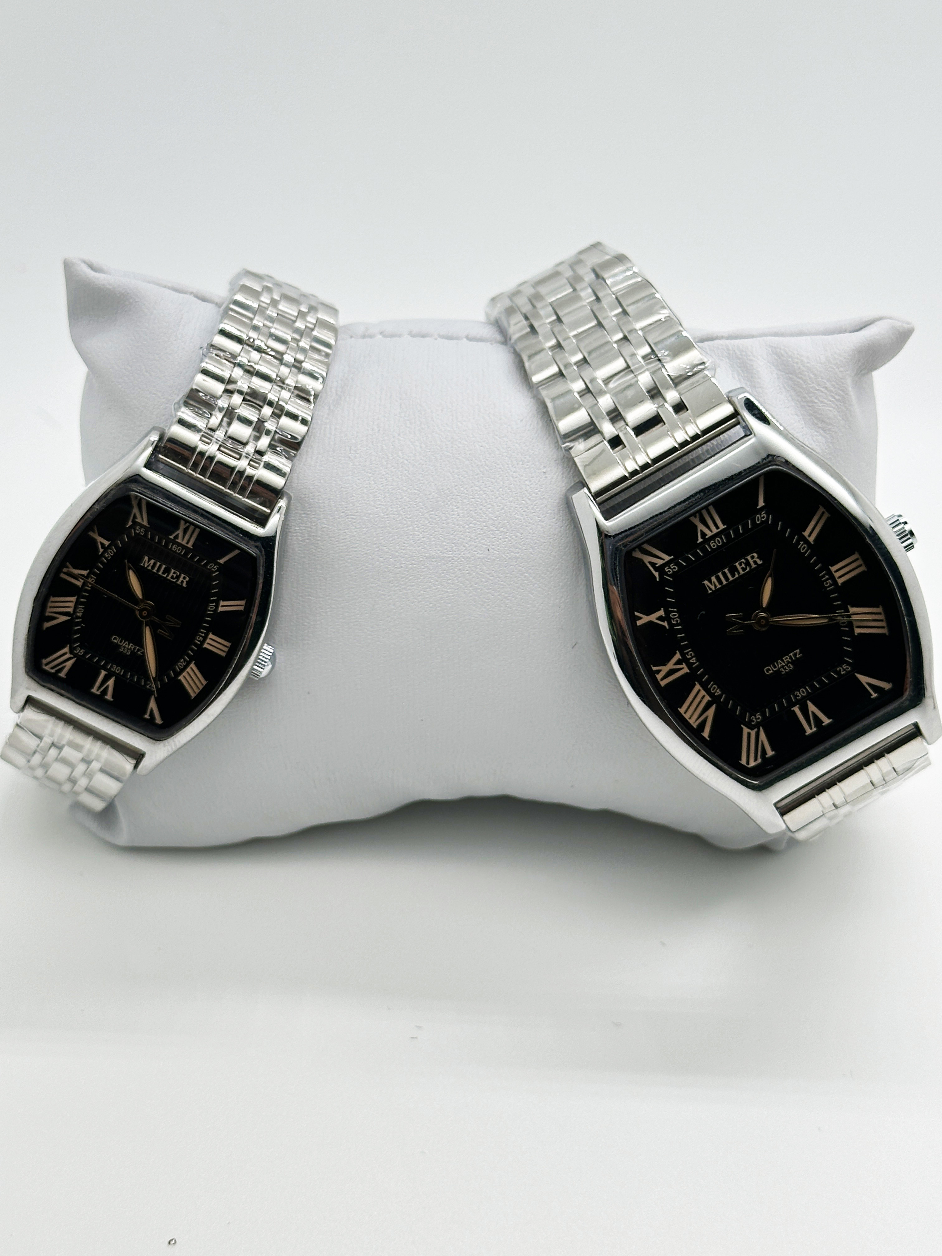 High Quality Factory OEM Stock Luxury Alloy Couple Set Wristwatch
