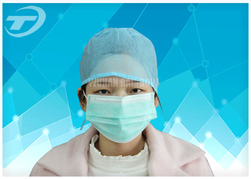Dust Proof Hospital Disposable Surgical Caps With Various Color 18gsm To 30gsm
