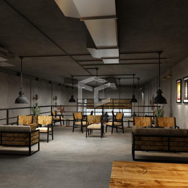 3mm MDF Coffee Shop Display EPE Cotton Packaging Coffee Shop Kiosk