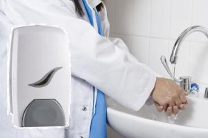 China Bathroom Manual Soap Dispenser / Wall Mounted Hand Sanitizer Dispenser Refills wholesale