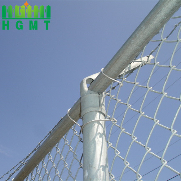 Boundary Protection Galvanized Chain Link Fence Black Customizable Wire Mesh
