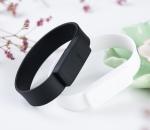 logo print Silicone Usb Bracelet Flash Drive 32GB 64GB FCC approved