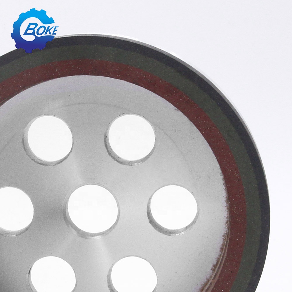 BOKE three band resin beveling glass grinding wheel abrasive polishing edging machine
