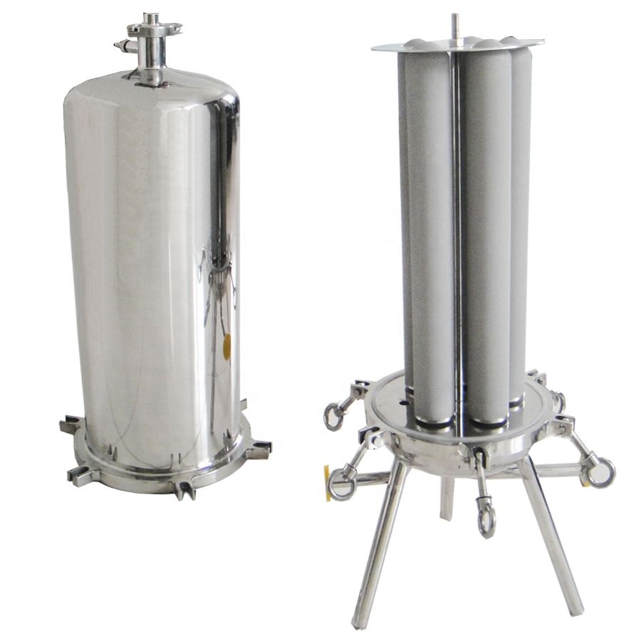 SUS304/SUS316L 10/20/30/40 Inch Cartridge Housing Filter Sanitary Cartridge Filter Housing