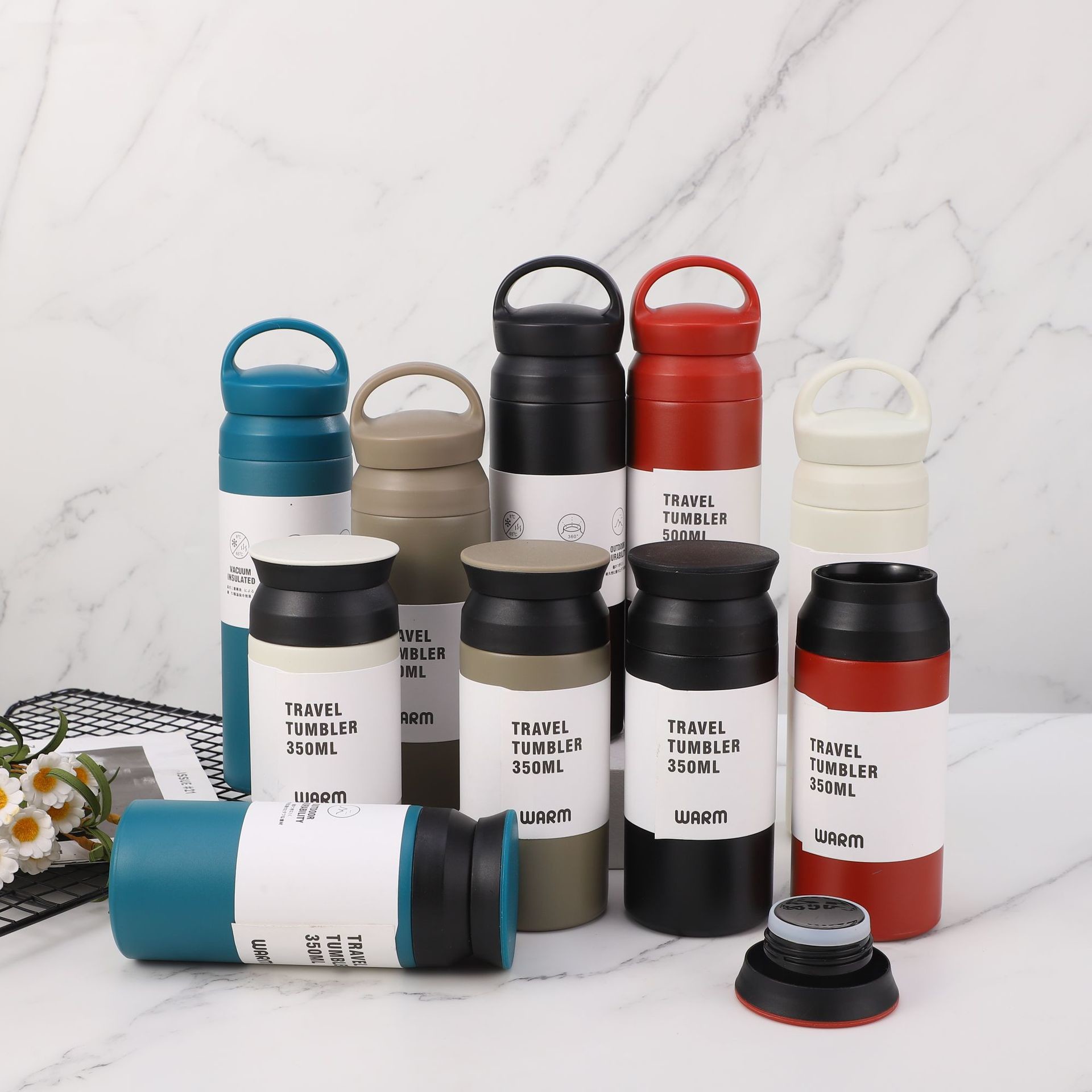 Japanese Harajuku 304 Stainless Steel Thermal Insulation Mug Vacuum Frosted Portable Cute Water / Coffee Mug Students Travel