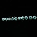 Lab Created Green Loose Moissanite Gemstones Emerald Cut OEM