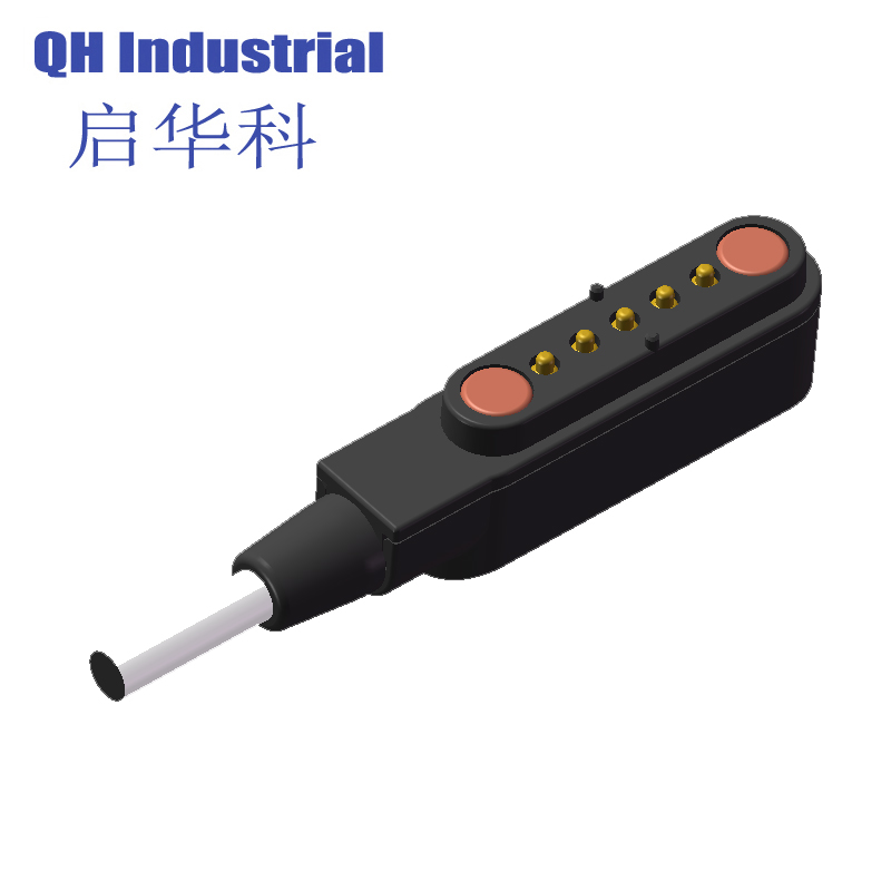 5Pin Male 1A 2A 3A 4A 5A Current Rate Smart Watch Electronical Cigarret PCB Connector Magnetic Pogo Pin Connector