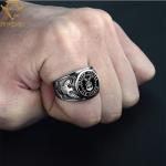 Enameled Personlized United States Navy Ring Gold