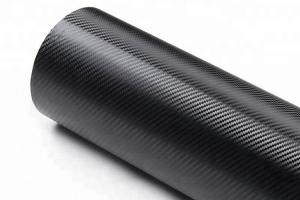 China Bubble Free 3D Black Carbon Fiber Car Vinyl Wrap Slidable Removable 60µM wholesale