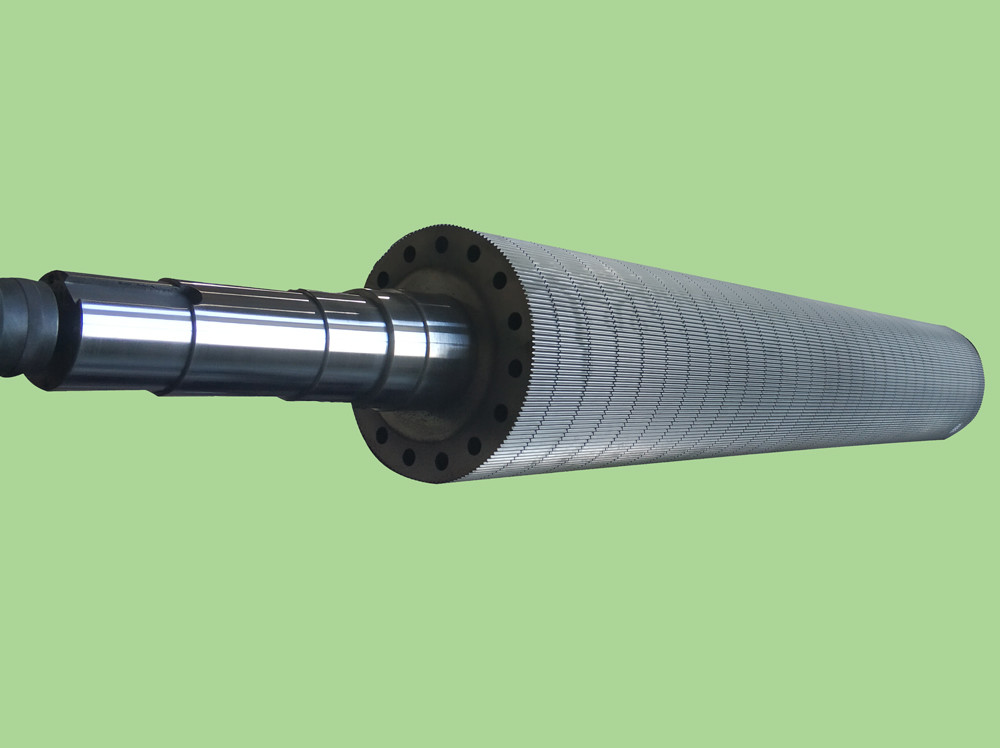 600mm Diameter HRC62 12mm E Flute Corrugated Roller