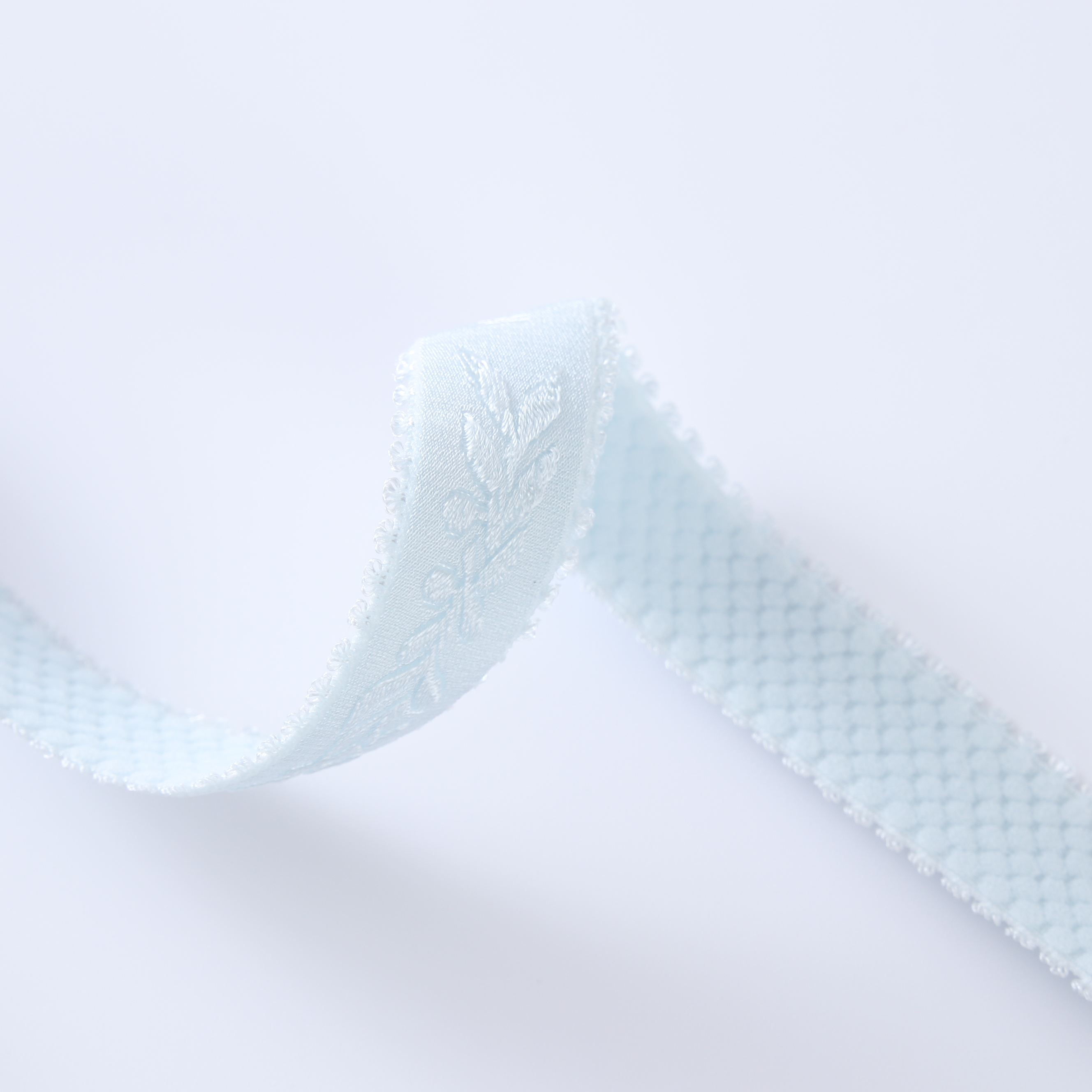 High Quality Custom jacquard Logo non slip elastic plush band webbing tape strap for sewing underwear bra