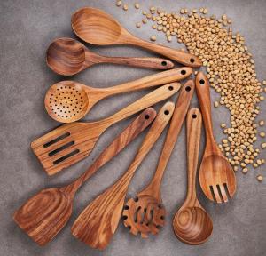 China Toxinfree Wooden Kitchen Utensil Set Spoon Set Non Scalding Nonmelting wholesale