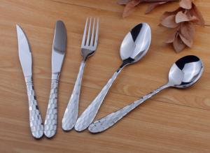 China high quantity Stainless steel hotel cutlery/flatware set/tableware/Water Cube wholesale