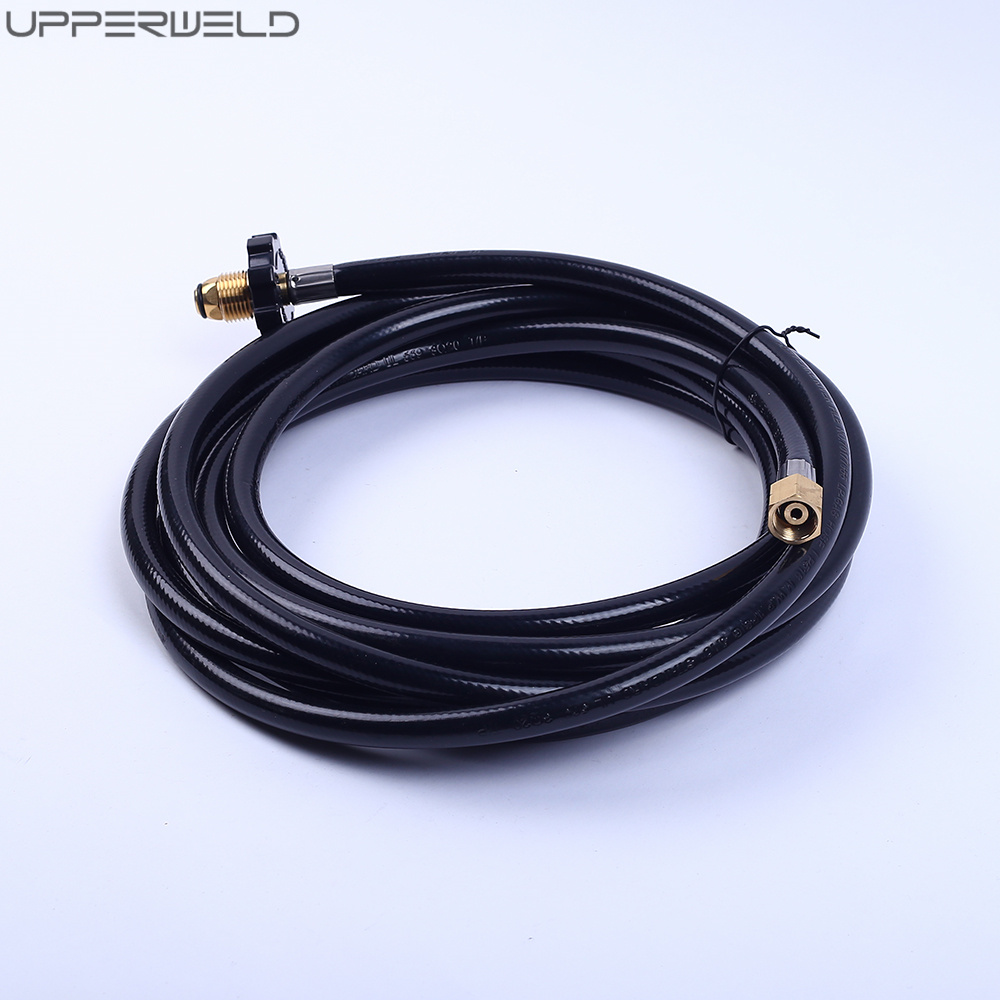 12ft Industrial LPG Propane Adapter with Quick Connect and 1/4 Inch Rubber Gas Hose