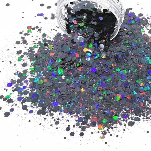 Colorful Glitter Powder Nail Art Crafts Indoor Decorations for Christmas Holiday