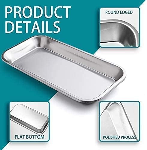 Wax Dissecting Tray Stainless Steel Thicken Dissection Pan Biological Equipment For Junior Senior School Laboratory