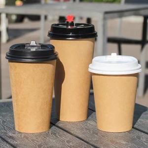 China ODM 600ml Paper Boba tea Cups Disposable Hot Beverage Cup wholesale