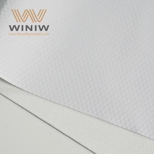 China Top Quality White Pu Microfiber Vegan Leather Football Synthetic Leather wholesale