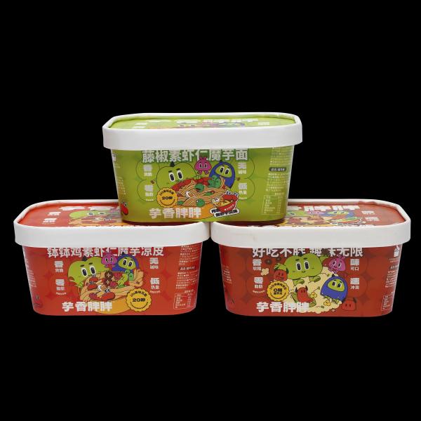 factory produce printed Medium Square Paper Bowl Packaging - Secure Packaging