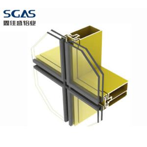 China Invisible Frame Aluminium Curtain Wall Glazing Aluminum Curtain Wall Facade wholesale