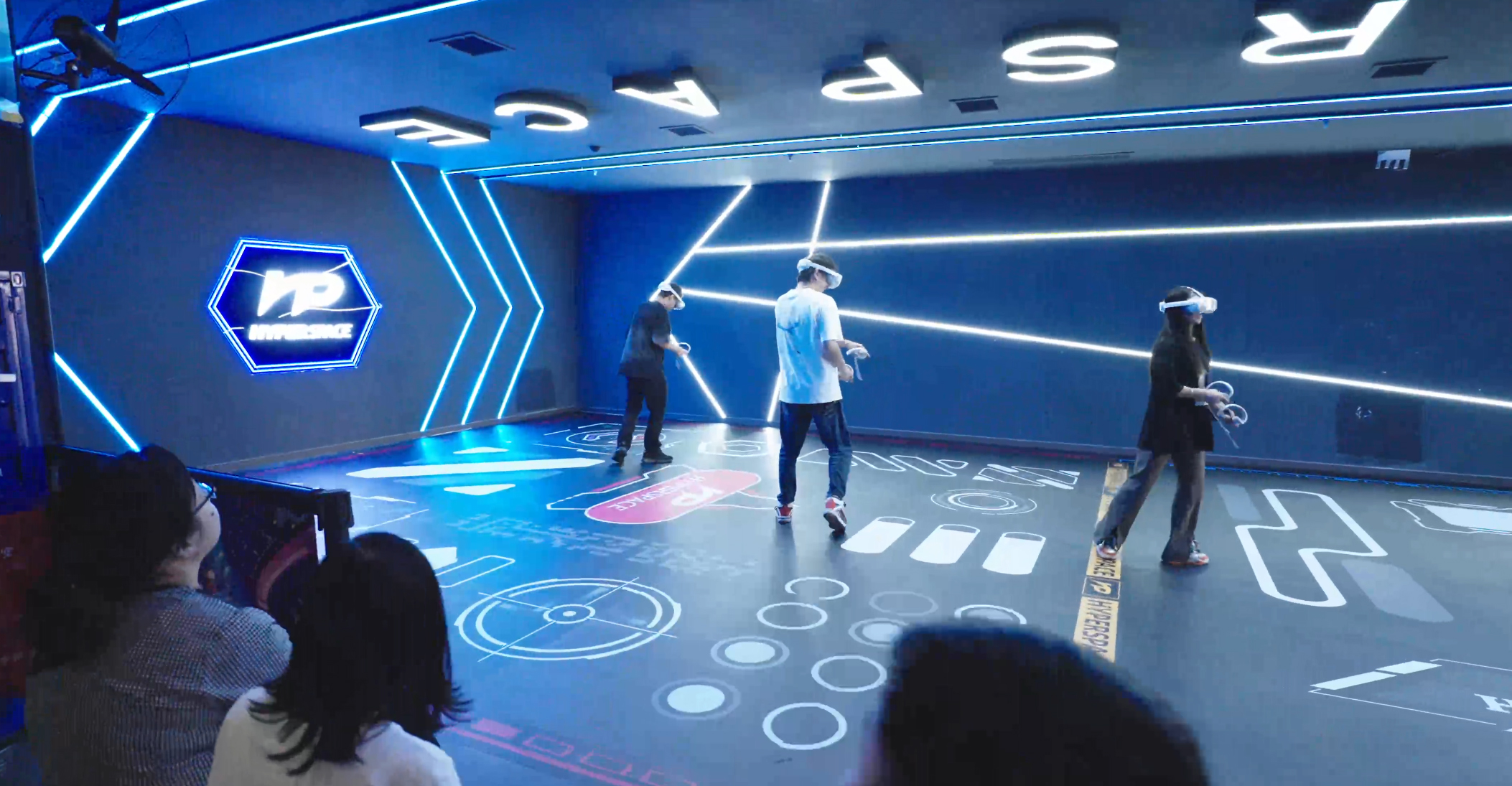 4 Players Space Walk CS 9D VR Shooting Game Machine Customized