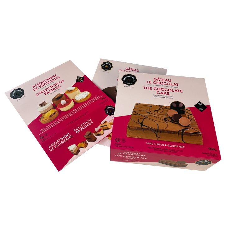 Recycled Material Custom Print Food Grade Cardboard Drawer Packaging for in Cake Boxes