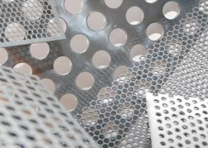 China Perforated Stainless Steel Mesh Metal With Various Coatings Hole Diameters 0.5mm-20mm wholesale