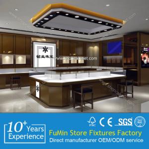 China 2015 new highs end jewelry display showcase wholesale