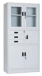China Bedroom Wardrobe Sturdy Portable Glass Door Filing Cabinet wholesale