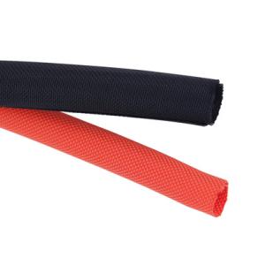 China Good Scalability PET Wrap Around Braided Cable Sleeving Self Extinguish wholesale