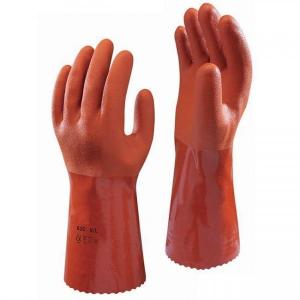 China 30CM Length Protective Work Gloves , PVC Coated Acid Resistant Gloves wholesale