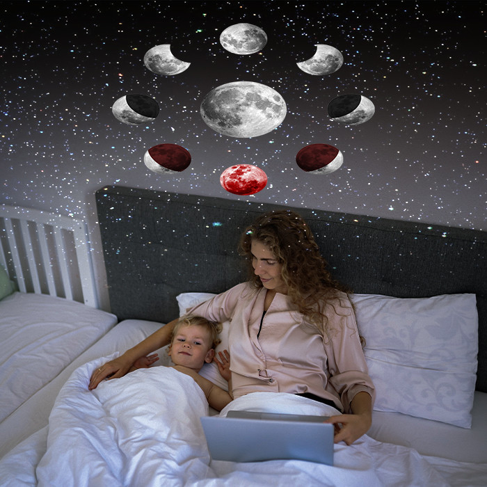 12 HD 4K Film Planetarium Galaxy Projector Night Light DC 5V