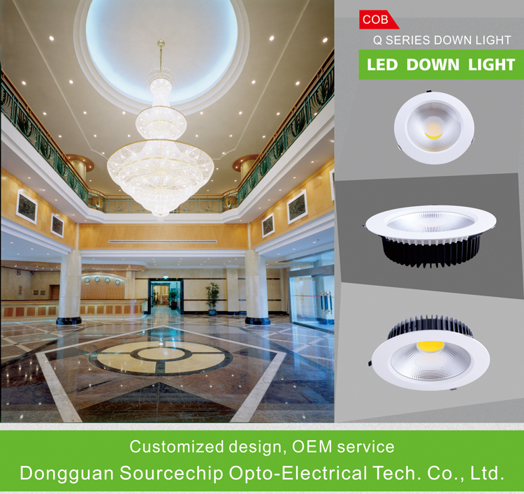 110mm COB 9 watt LED downlight supply