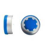ISO9001 Blue Orange Medicine Vial Cap With Rubber Stopper