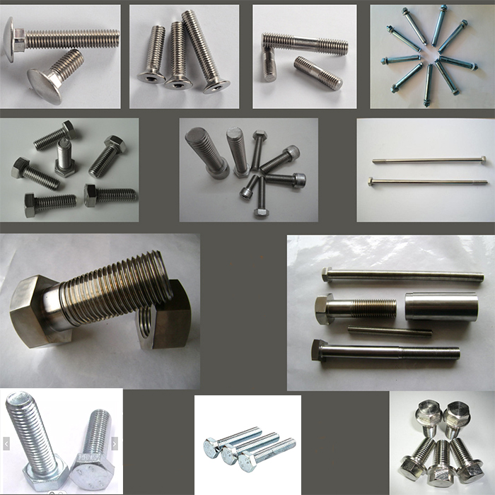 Super Duplex Stainless Steel Hexagon Head Bolts S31803 2205 DIN933 OD M6*20mm D6 with White Finish