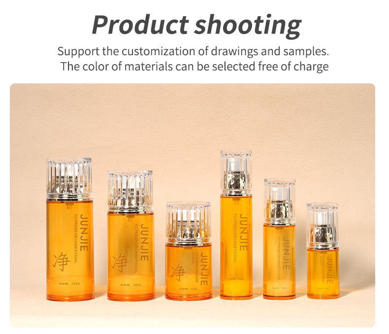 15ml Airless Lotion Pump Bottles Cosmetic Airless Pump Bottles AS Collar For Packaging