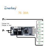 Electric Car Lithium Battery BMS 7S 30A 25.9V 29.4V Li Ion Battery Pack BMS
