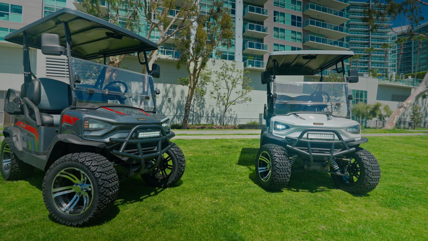 Electric Lifted Club Car Hunting Cart with DOT and 30-50Km/h Maximum Speed Lithium Battery