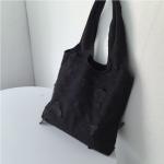 EMBROIDERY BLACK BUTTERFLY CANVAS BAG LACE FAIRY LEISURE TRAVEL FEMALE BAG ART