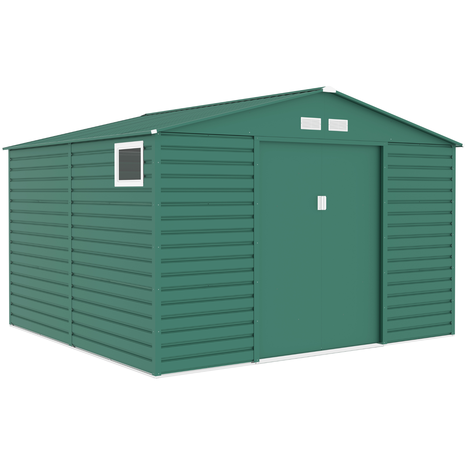 120kg Capacity Color Steel Plate Galvanized Steel Garden Building Shed with Air Vents