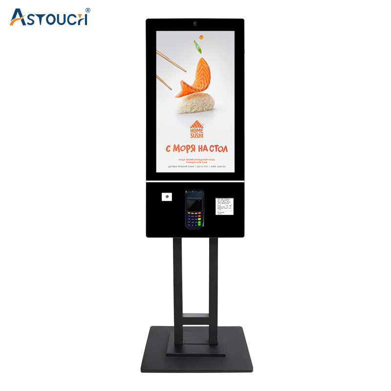 Self Service Kiosk Fast Food PCAP Touch Android Or PC Optional Support OEM