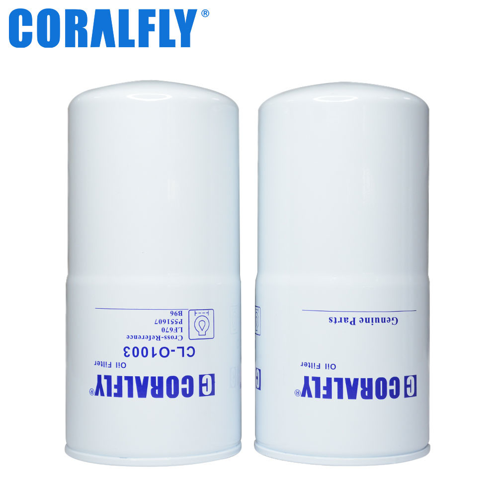lf670 P551670 LF670SC CORALFLY Oil Filter Spin On Full Flow